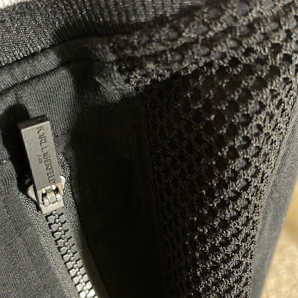 Karl Lagerfeld sweatpants Womens Size XL Joggers Black grunge athleisure - Picture 10 of 11